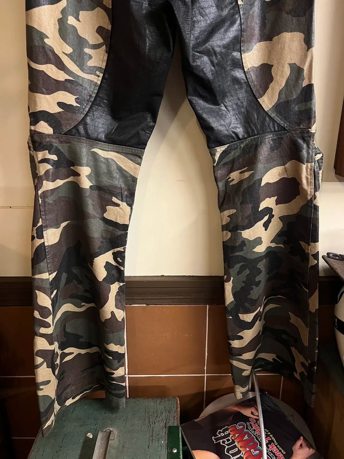 Project G / R Coated Biker Pants Camo Project GR Coated Project G / R Coated Biker Pants Camo Project GR Coated