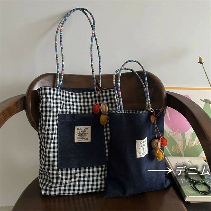 A.P.C.　トートバッグ　リバーシブル　軽量　A4 チェック A.P.C. トートバッグ リバーシブル 軽量 A4 チェック
