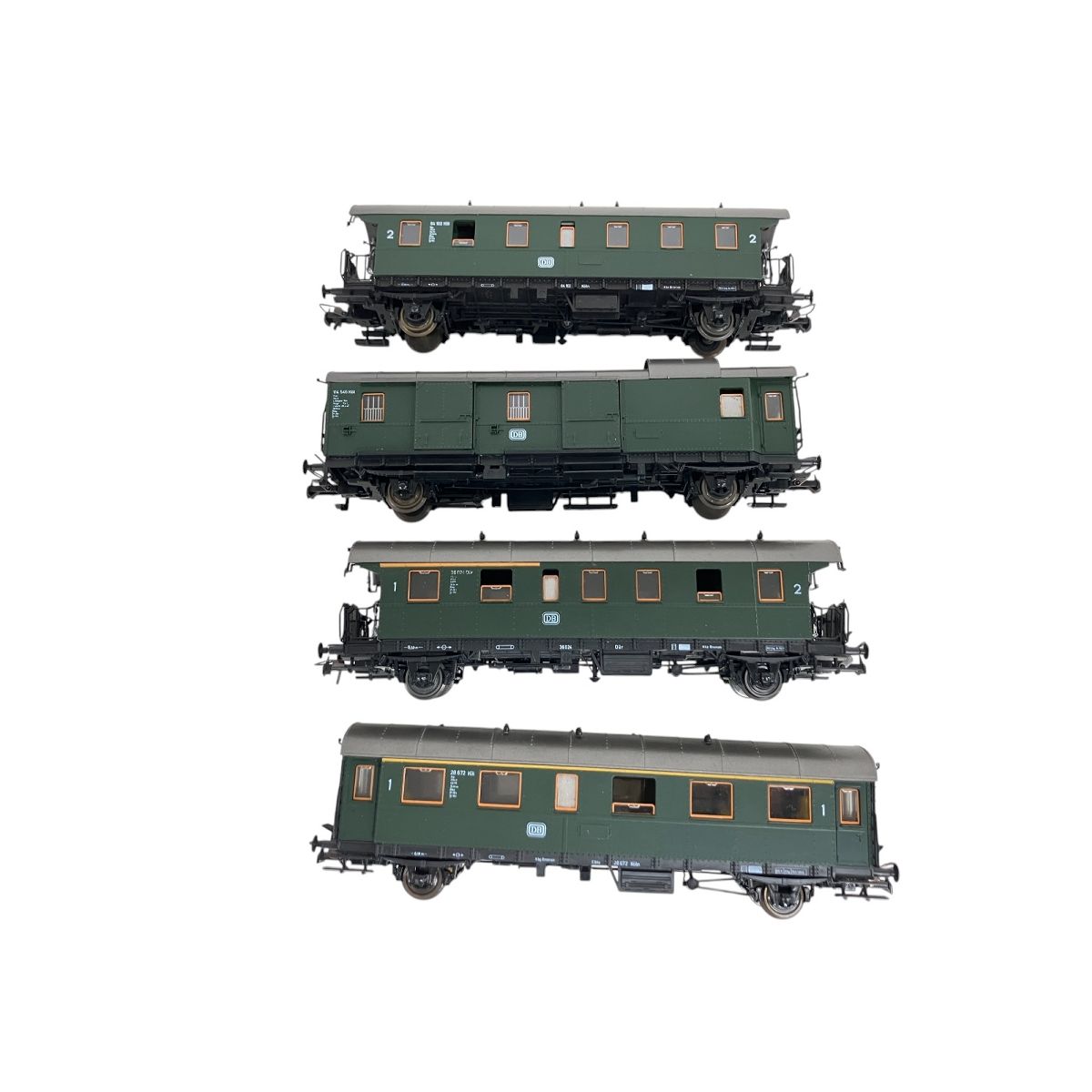Märklinメルクリン/鉄道模型 レールセット/ジャンク MARKLIN ROCO DB ドイツ連邦鉄道 客車 4点セット 外国車両 鉄道