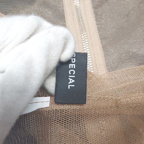 ◇ MAISON SPECIAL 透け感 キャミソール ジップアップ フロント