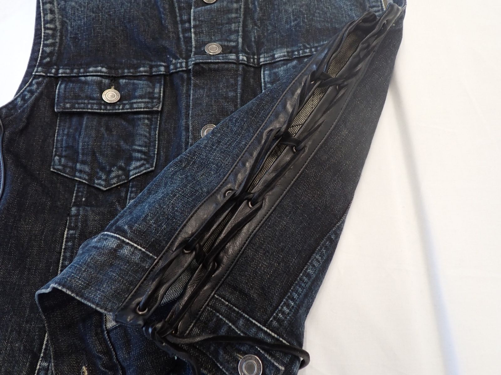 美品 Saint Laurent サンローラン デニム ベスト メンズ|mercari 