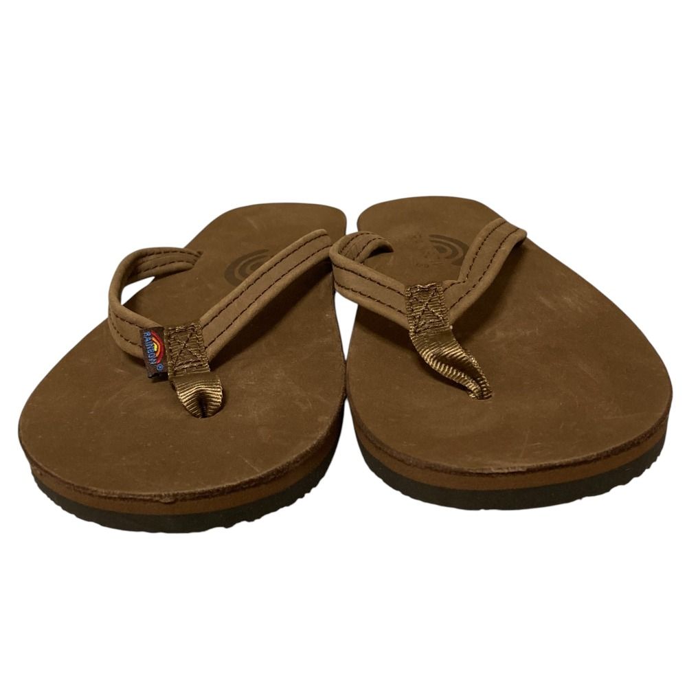 RAINBOW レインボー ビーチサンダル サイズ約24cm相当 ブラウン レディース 古着