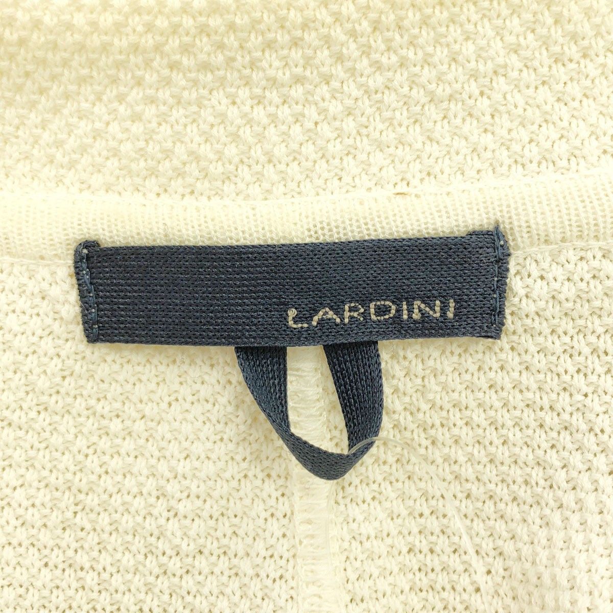 ★新品未使用★LARDINI ラルディーニ　ニットジャケット　コットンM LARDINI 美品/国内正規 ラルディーニ JKLJM19 コットン ニット