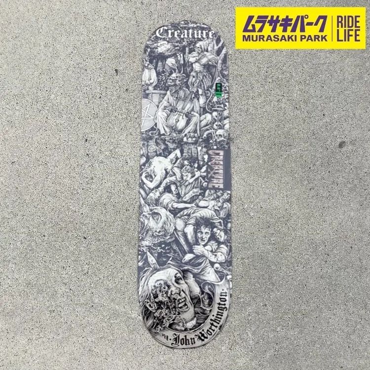 ムラサキパーク公式 CREATURE VX WORTHINGTON THE LORE 8.6 inch deckデッキスケボースケートボードSkateboardSKATEBOARD
