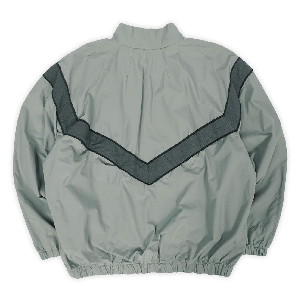 米軍実物 US.ARMY 00s 2000年代 IPFU ナイロントレーニングジャケット リフレクター ミリタリー USA ヴィンテージ アメリカ軍 大きめ ビッグサイズ 古着 メンズ ウインドブレーカー グレー L-R