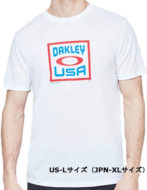 オークリー】Tシャツ BOX OAKLEY USA SS TEE US-Lサイズ （日本-XLサイズ相当） メルカリShops