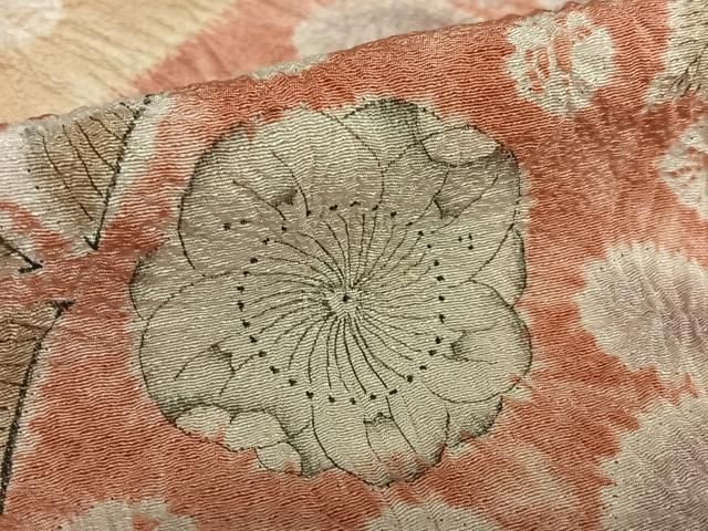 平和屋着物○十日町 名門 滝泰謹製 訪問着 絞り 辻が花 花鳥文 暈し