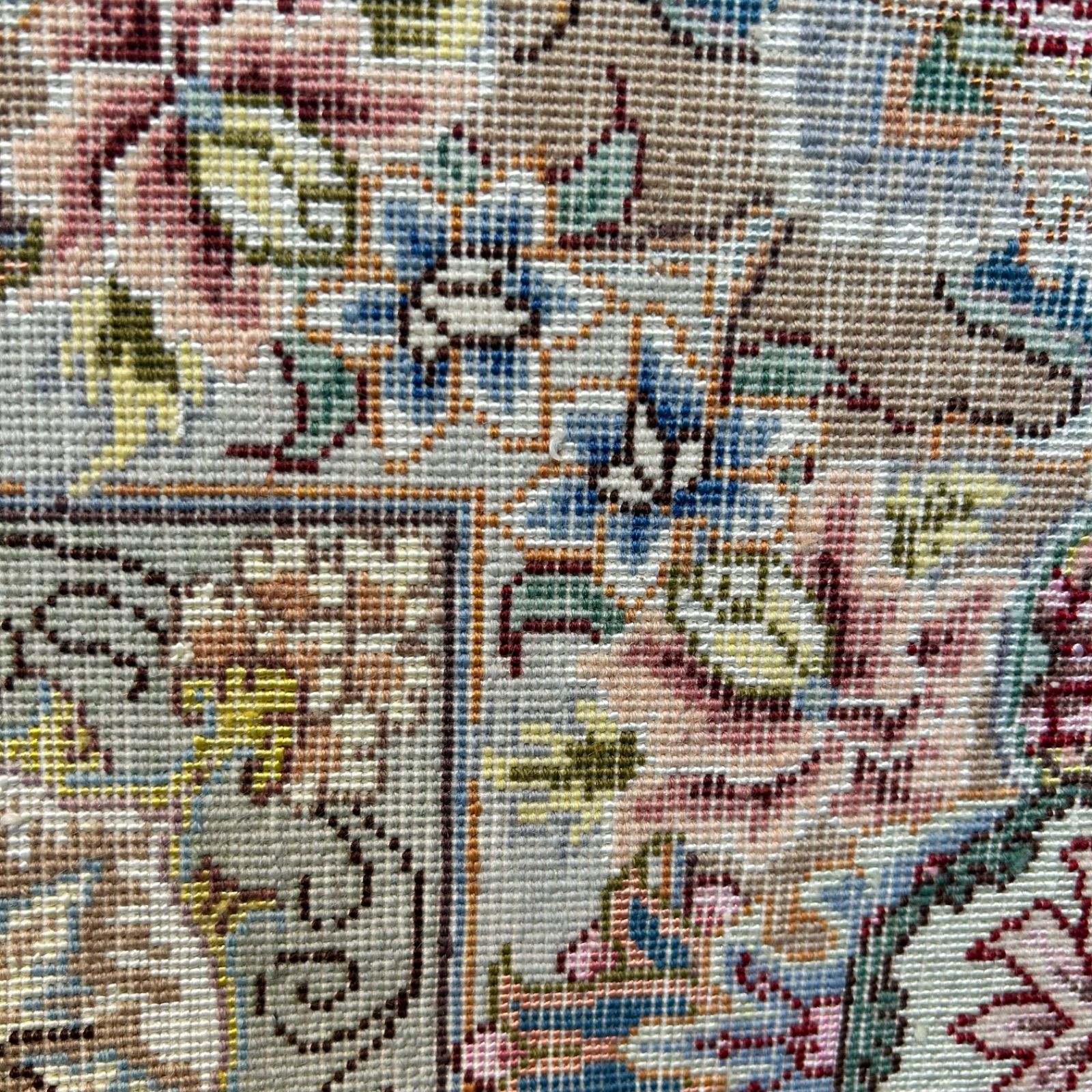 ペルシャのクムシルクラグ/サイズ:50x80cm. Fid2。 ペルシャのクムシルクラグ/サイズ:50x80cm. Fid2。