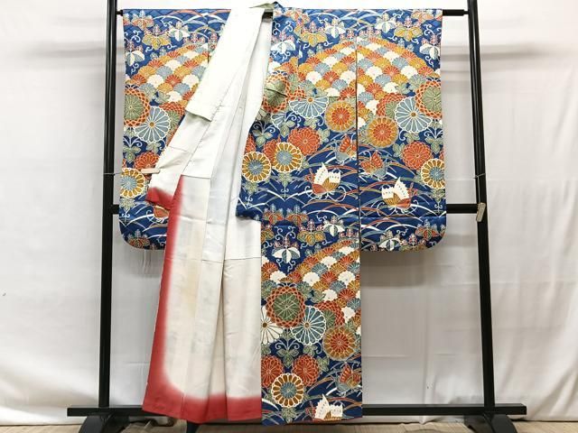 平和屋着物●豪華振袖・長襦袢セット　絞り　椿　正絹　逸品　CAAW8761yc 平和屋着物○豪華振袖・長襦袢セット 絞り 椿 正絹 逸品 CAAW8761yc