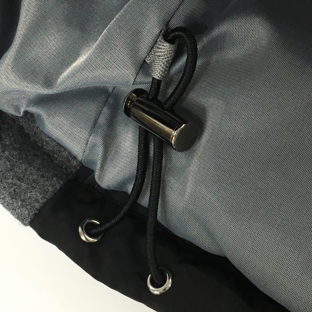 ダウンベスト 黒×グレー