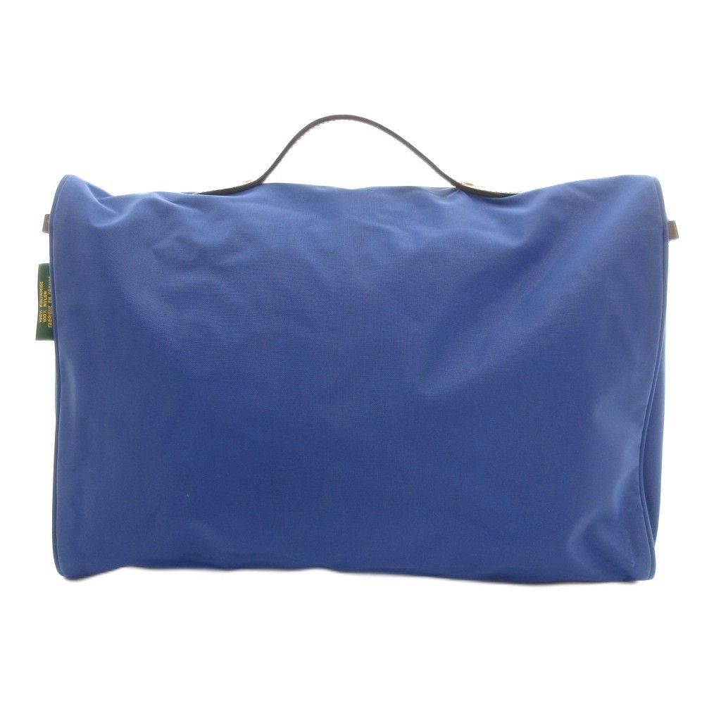 エルベシャプリエ Herve Chapelier ブリーフケース ビジネス ハンドバッグ パソコンケース ナイロン レザー 青 ブルー GV GY18