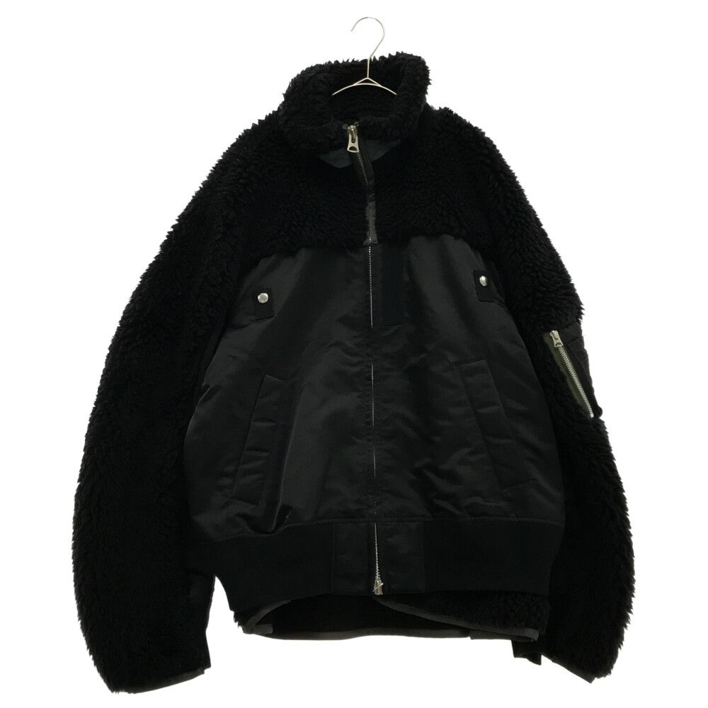 Sacai (サカイ) 22AW Faux Shearling x Nylon Twill Blouson