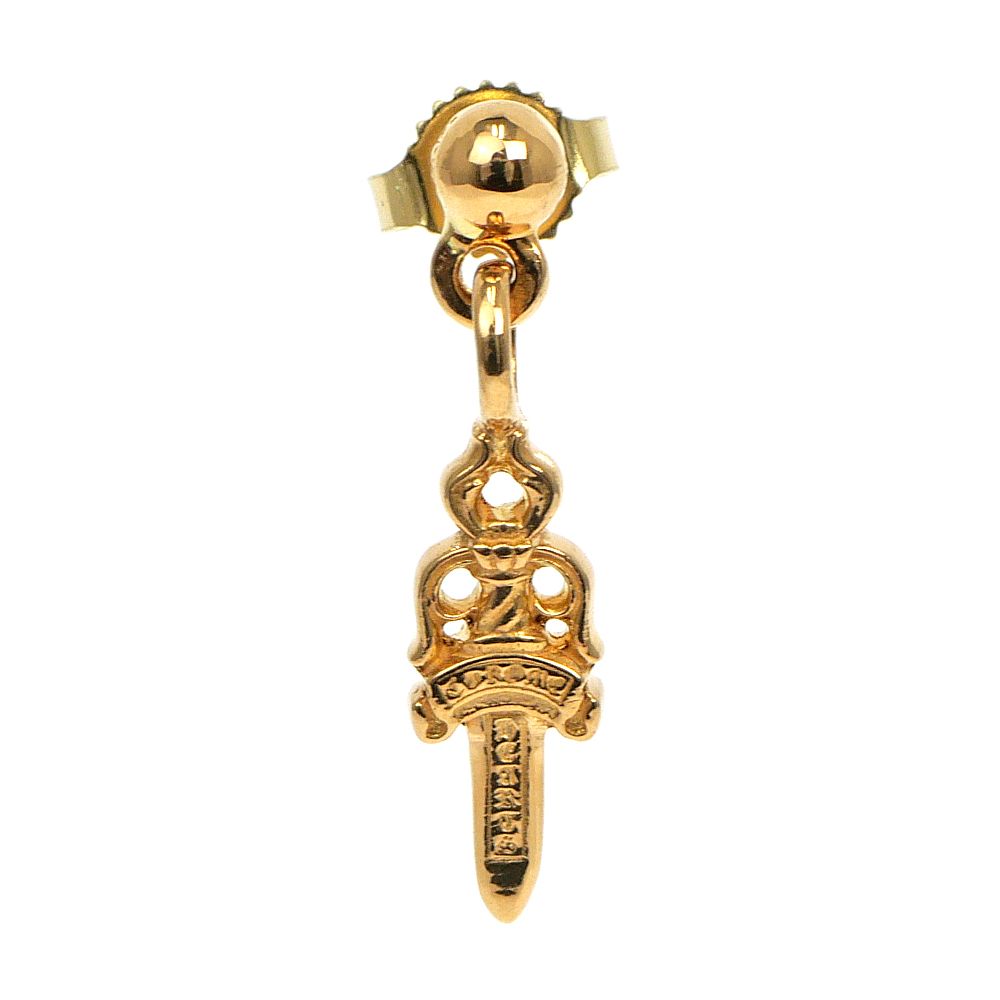 名東】クロムハーツ ピアス ドロップ スタックダガー 22K