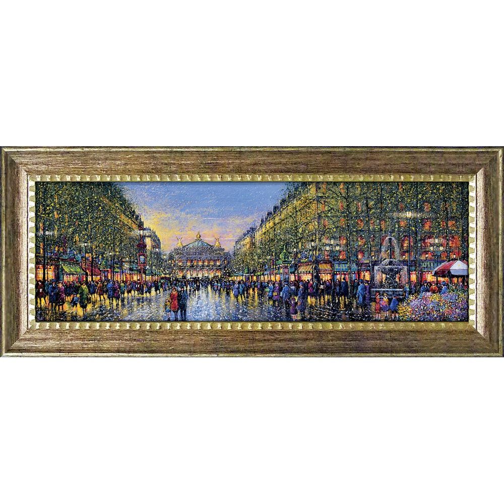 モナリザ 宝石画 絵画 金色フレーム ストーン 希少 アンティーク