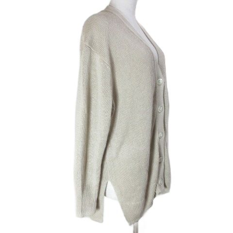 23区 オンワード樫山 美品 23SS リネンコード カーディガン