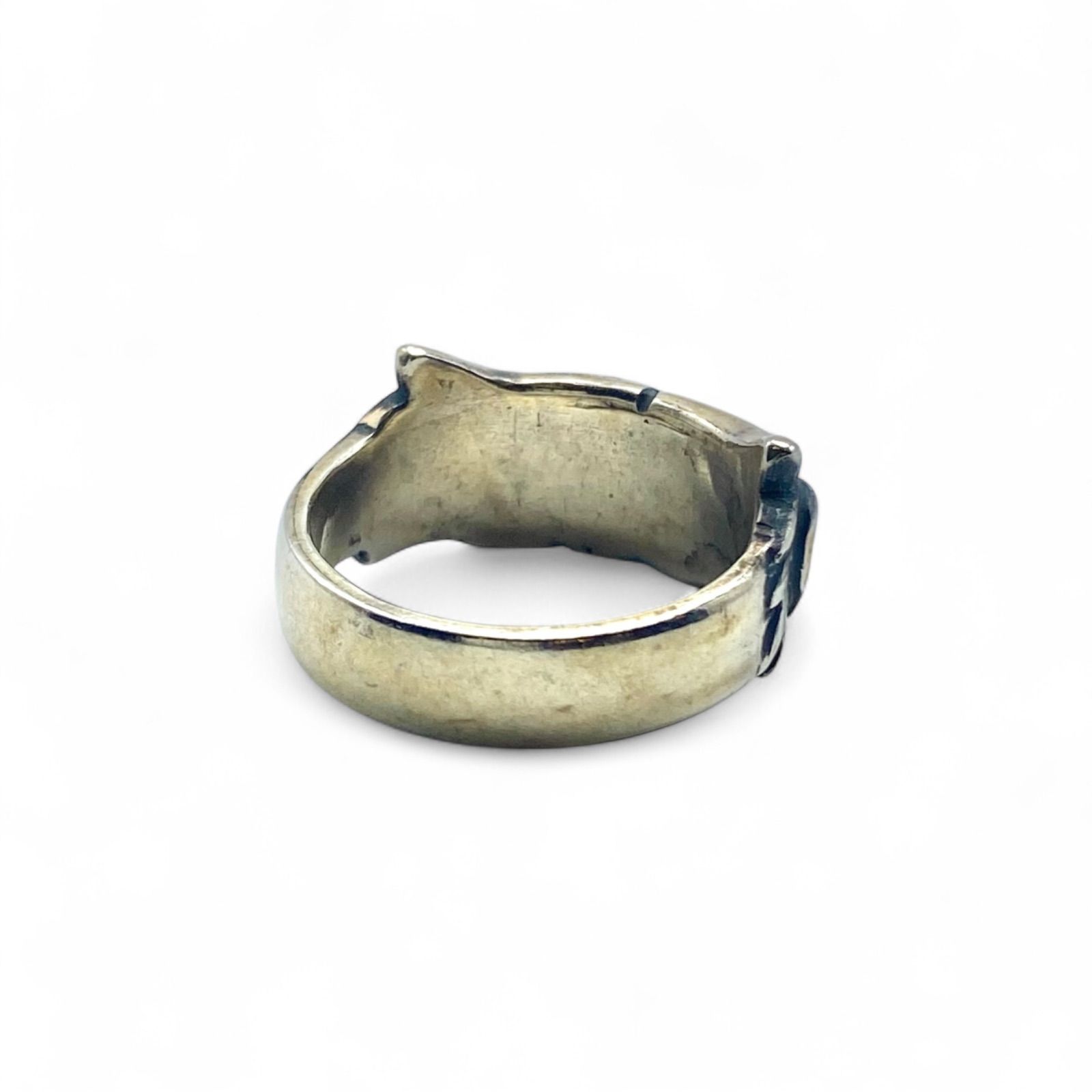 ワイルドドッグ】 USA製 アニマルフェイス Silver 925 刻印 Vintage 