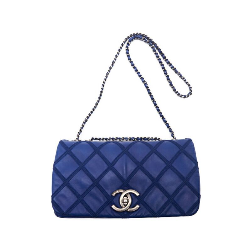 CHANEL【シャネル】マトラッセ フルフラップ チェーンショルダー レザー ブルー（ヴィンテージシルバー金具） ショルダーバッグ  ミニショルダーバッグ レディースバッグ ハイブランド【中古】【送料無料】 - メルカリ