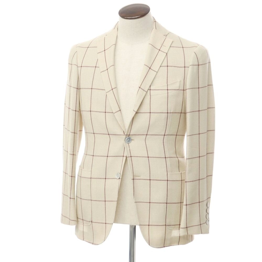 中古】リングヂャケット RING JACKET ウールアルパカ チェック 
