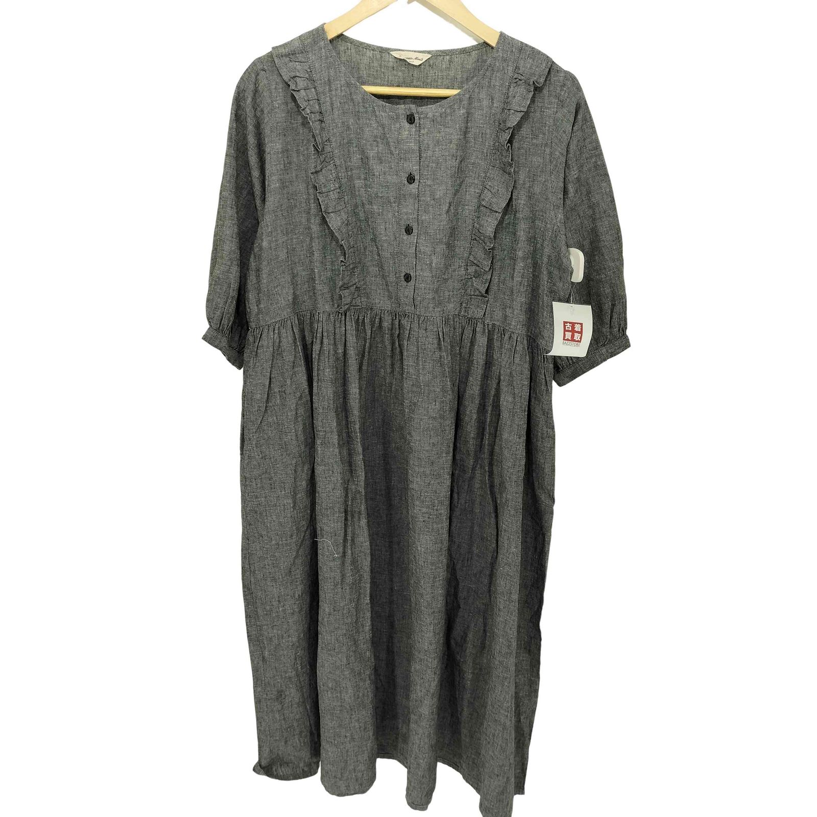 サマンサモスモス samansa Mos2 リネンフリルワンピース レディース FREE