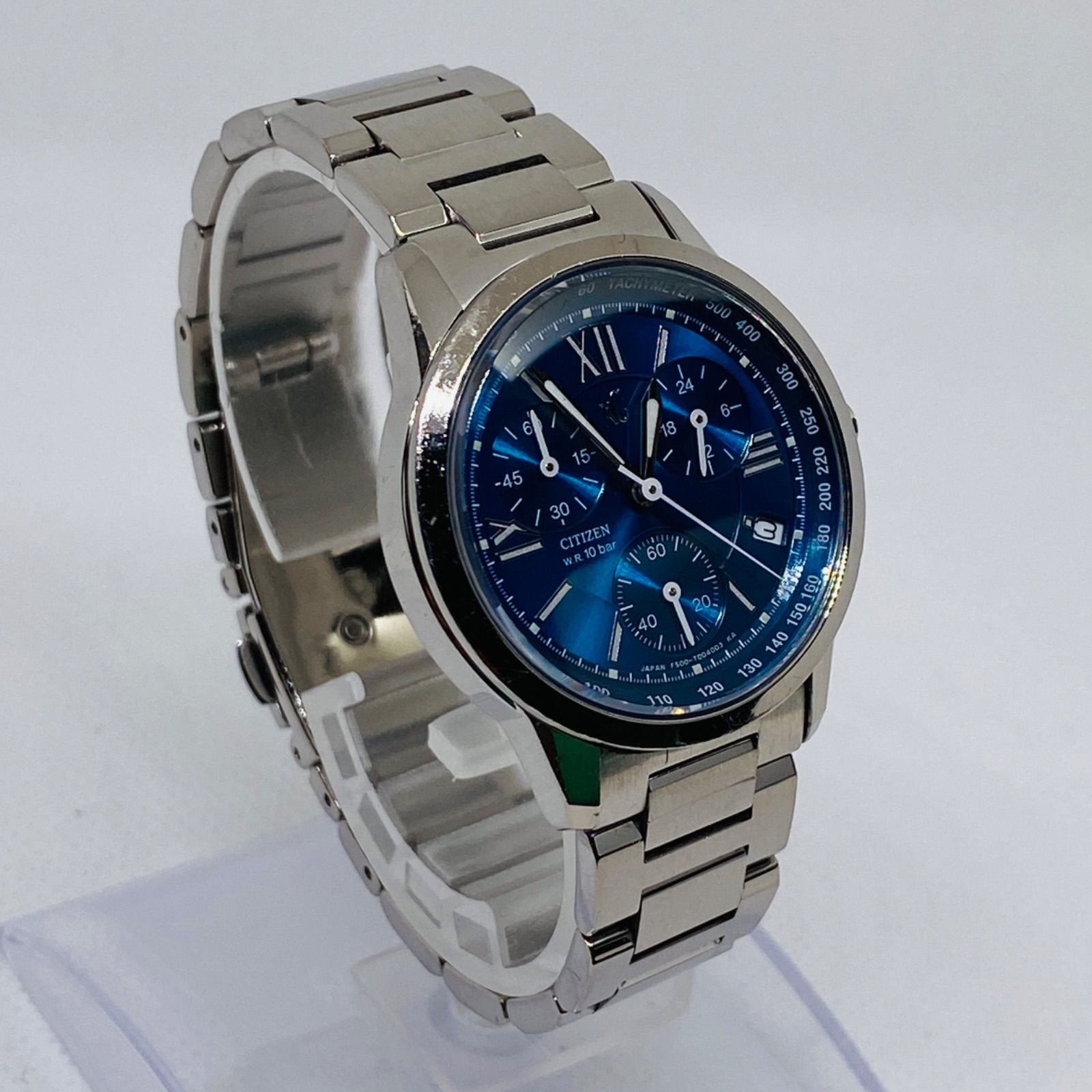 T059）良品 稼動品 CITIZEN XC クロスシー クロノグラフ F500-T002382 人気 時計 腕時計 レディース - メルカリ