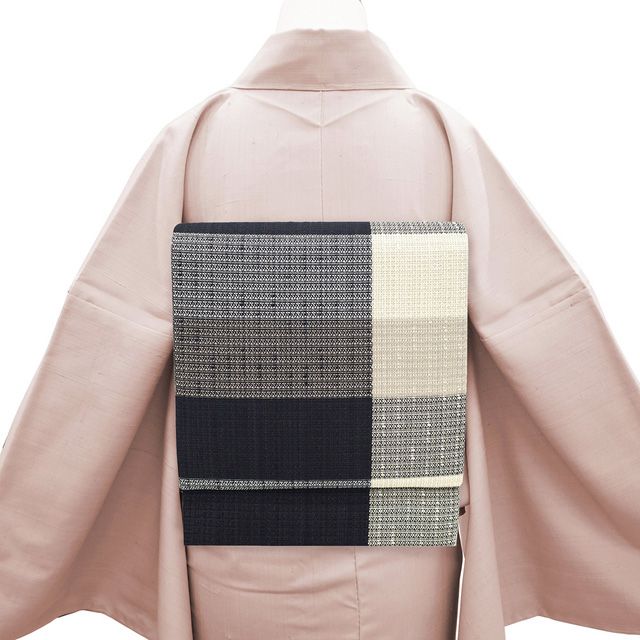 近賢織物松葉仕立て八寸名古屋帯