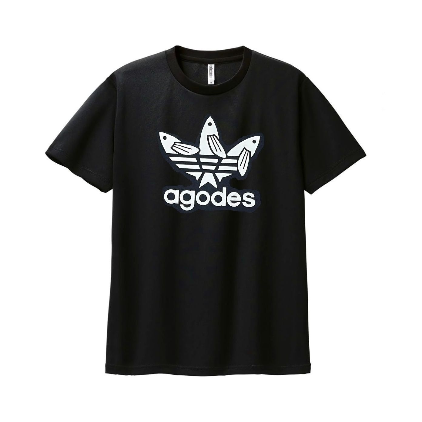 ご当地限定デザインTシャツ「agodes」黒 S・M・L・XL(LL)・XXL(3L