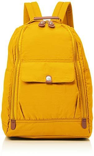 イエロー サック リュックバッグ ナイロン 牛革付属 SAC unitレディース テップラー イエロー