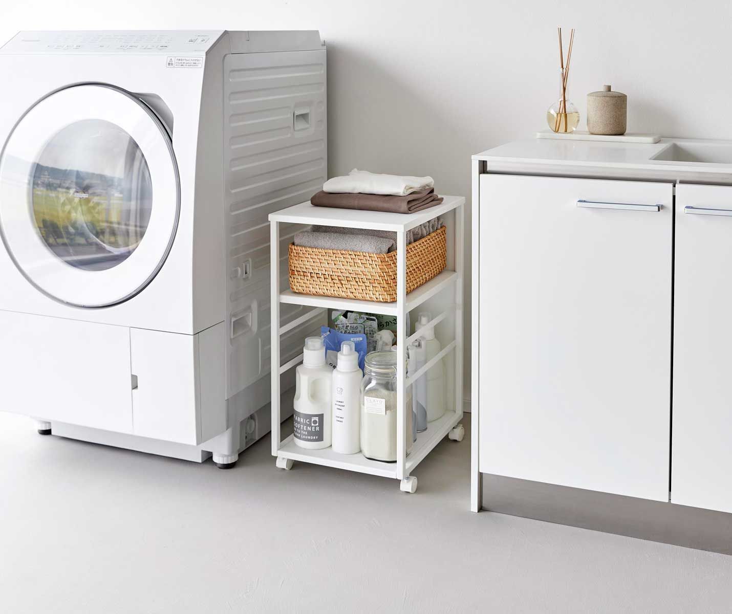 キャスター付きワゴン 山崎実業 tower タワー 目隠しワゴン スリム 天板付き 8470 ホワイト SPORTUS 沖縄発送不可 WWW_USTAUSTRALIA_COM_AU