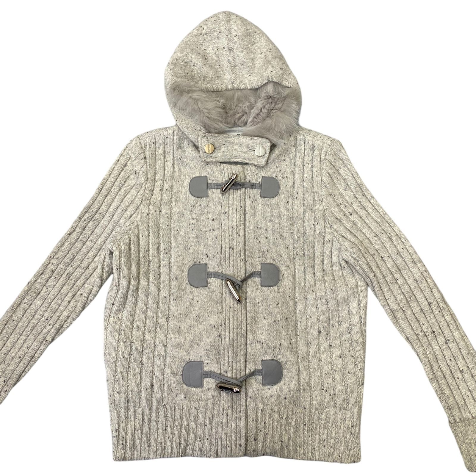 ☆EM0424 Courrèges クレージュ ジャケット ダッフル ニット フード