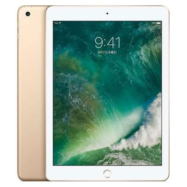 中古】 iPad 第5世代 32GB 美品 SIMフリー Wi-Fi+Cellular ゴールド