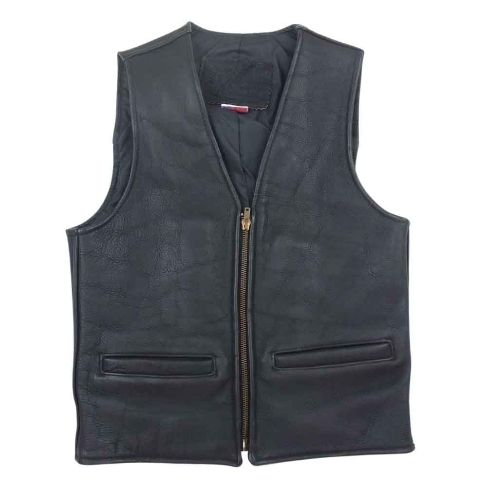 オーチャード　BRANDED GARMENTS レザーベスト　USA製 オーチャード BRANDED GARMENTS レザーベスト USA製