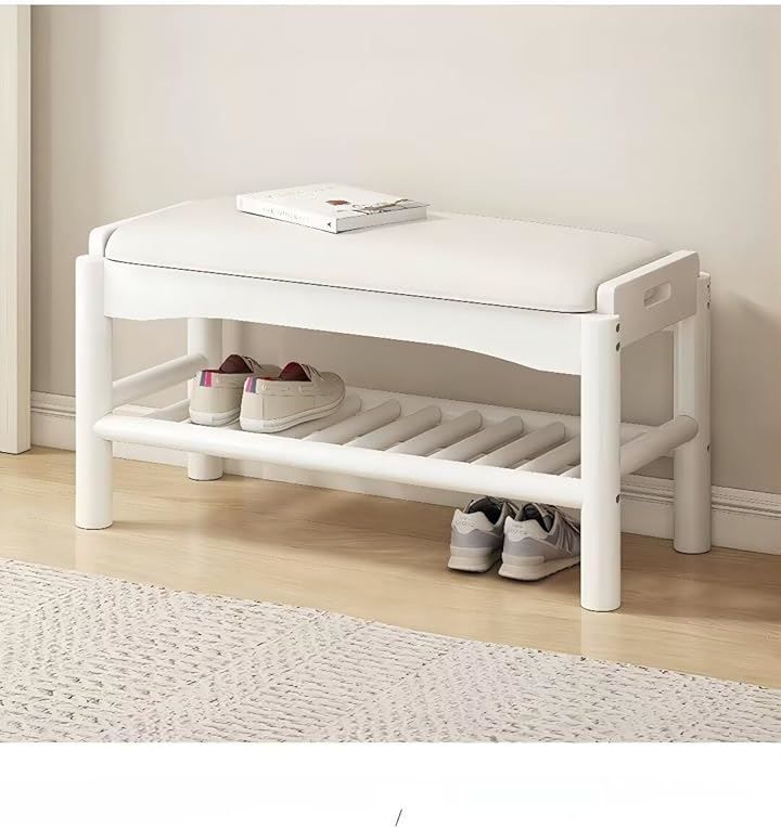 PANCY 玄関ベンチ 木製 無垢材 北欧 天然木 シューズラック 収納ベンチ