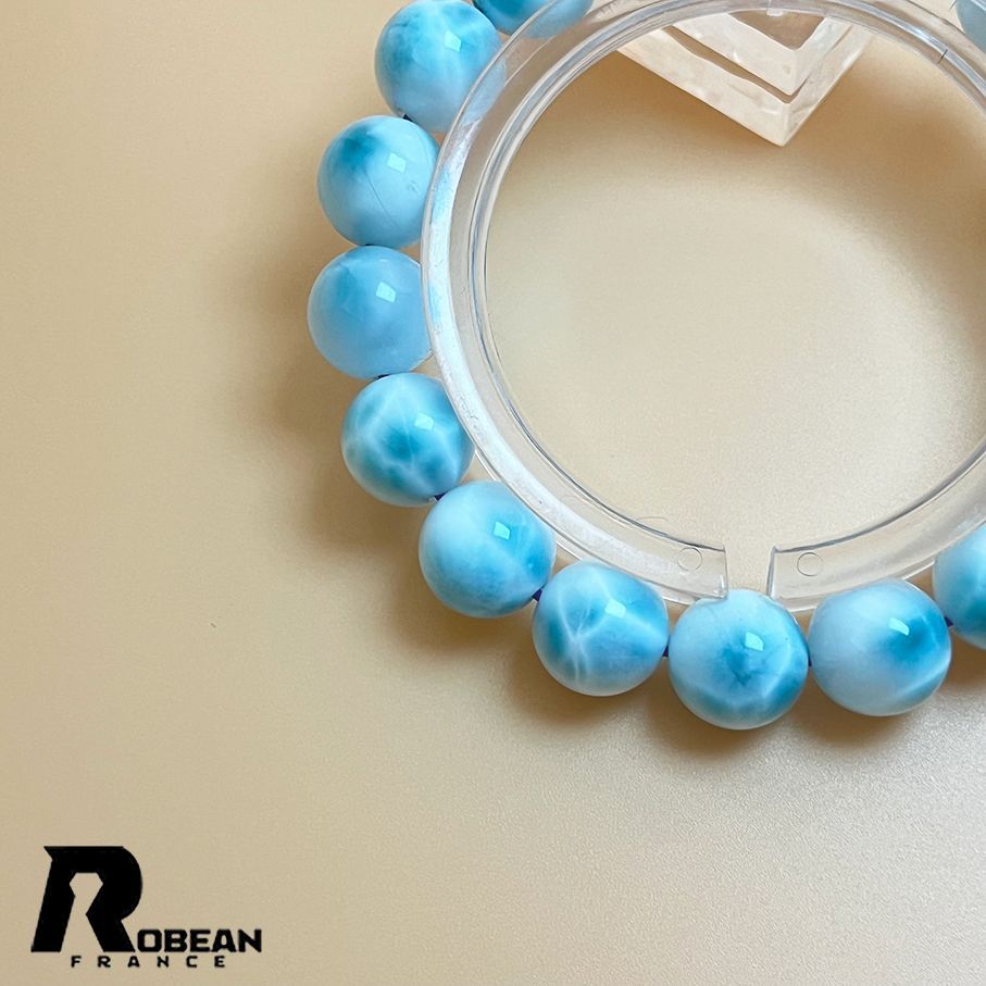 高品質】パープルラリマー ブレスレット 7mm 希少紫 ペクトライト