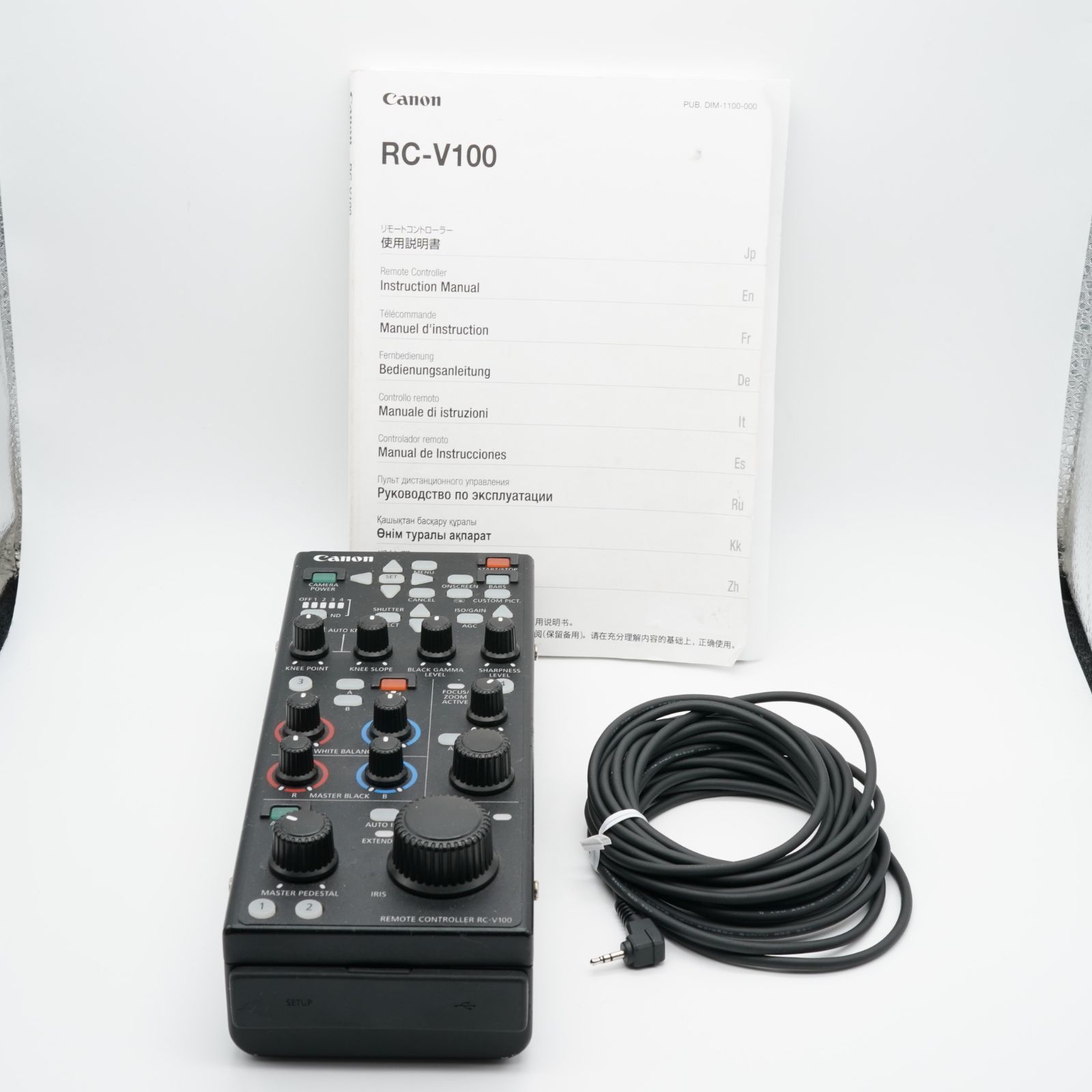 上 Canon キヤノン RC-V100 リモートコントローラー あると嬉しい取説付