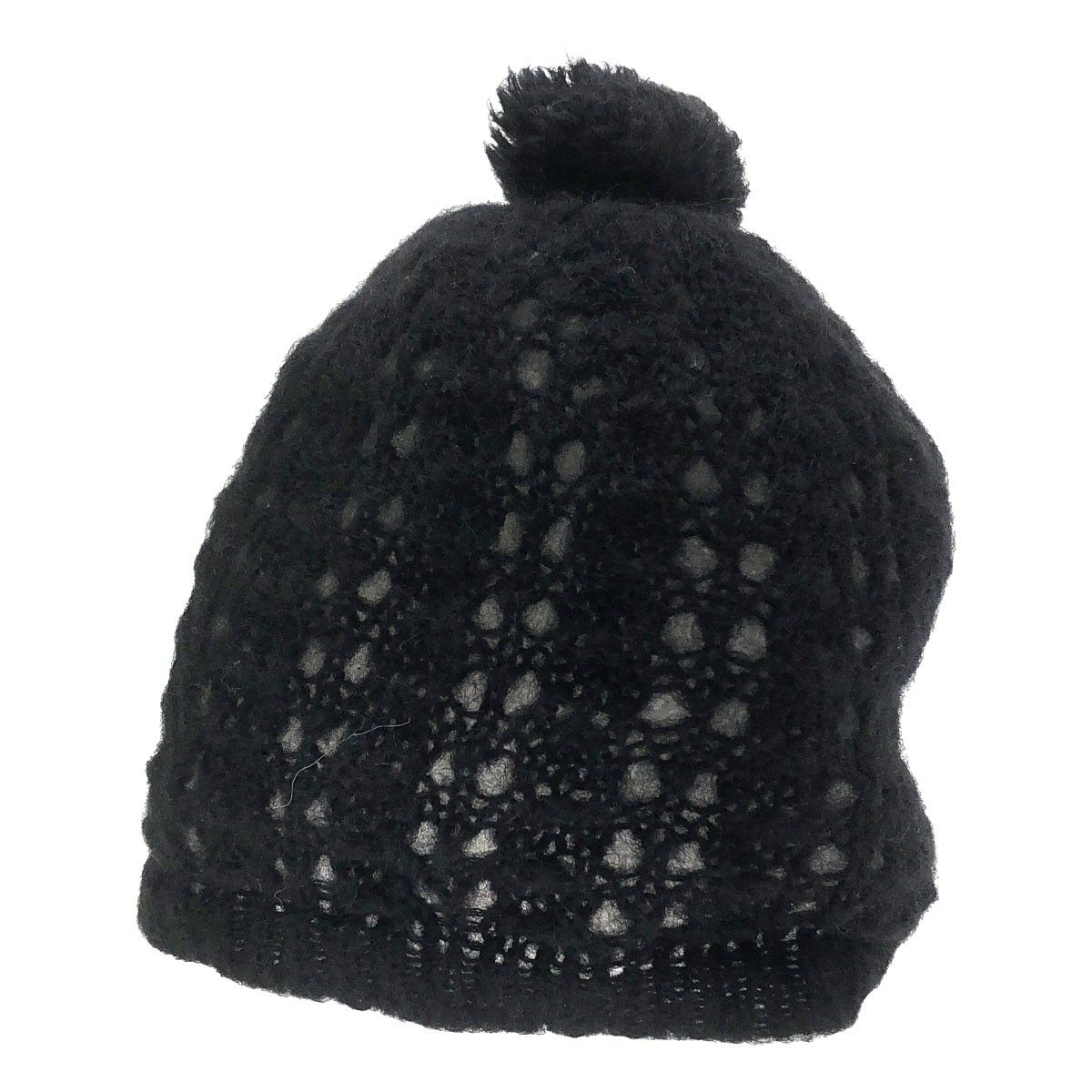 SAINT LAURENT PARIS サンローラン パリ 16SS モヘアニットキャップ ブラック
