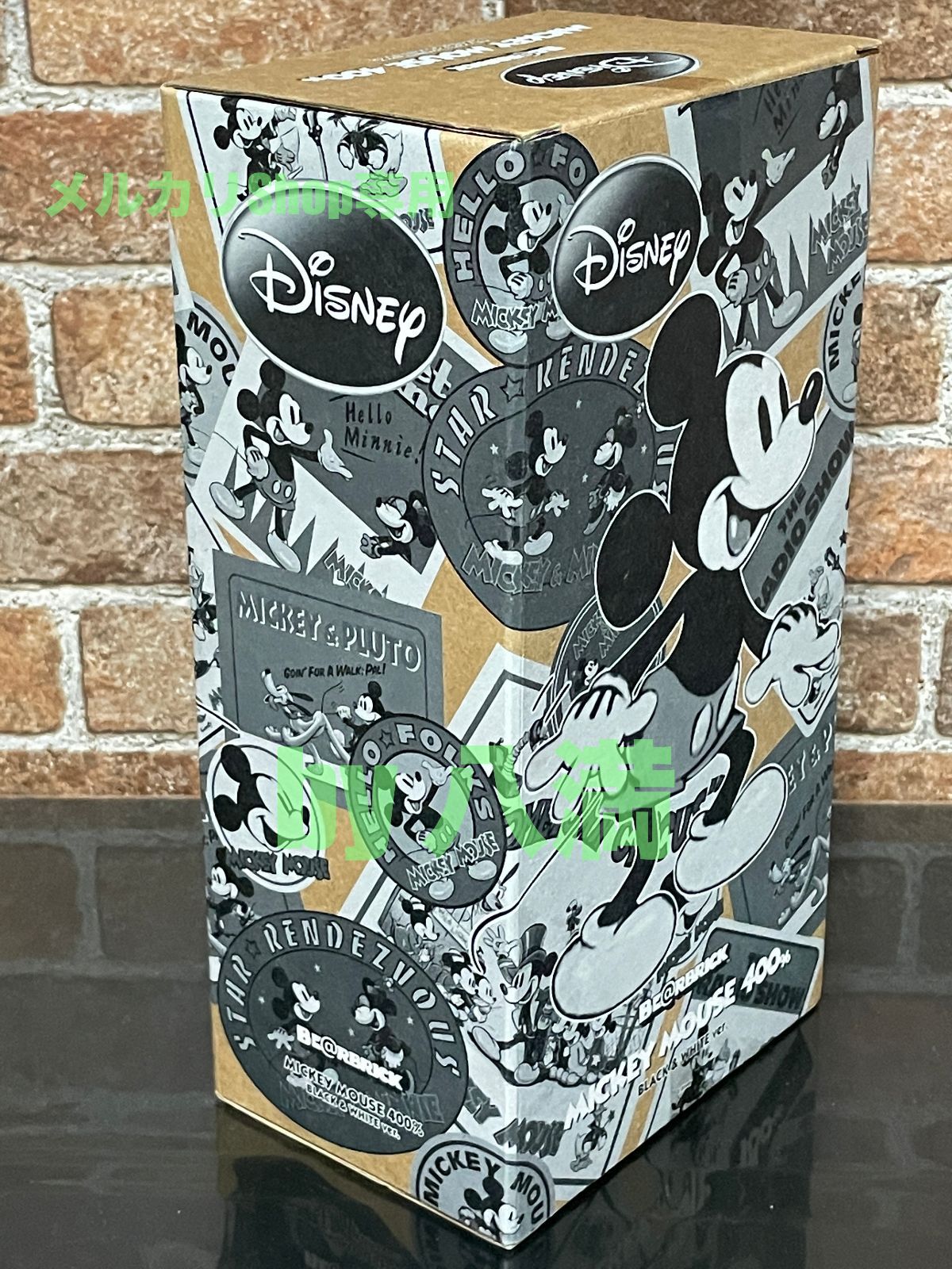 ベアブリック 400% ミッキーマウス 白黒版　傷あり　汚れあり 未開封】ベアブリック BE@RBRICK 400% ミッキーマウス 白黒版