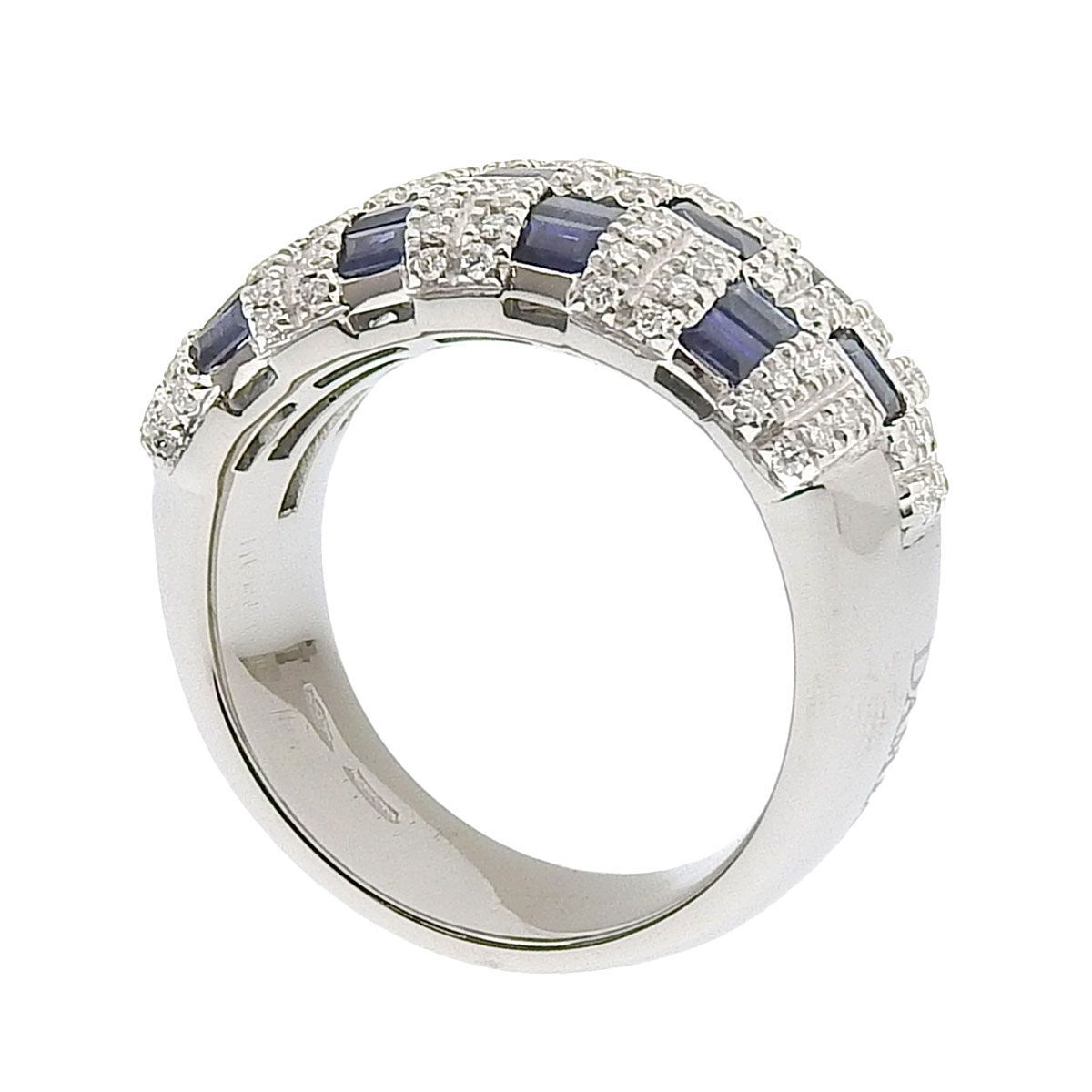 8624) ダミアーニ DAMIANI リング 指輪 K18WG 750WG サファイア 