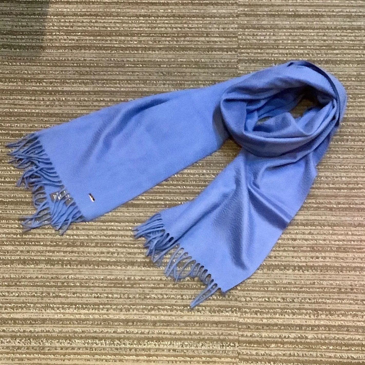 Loro Piana ロロピアーナ 大判 カシミヤ ストール ショール 青 ブルー