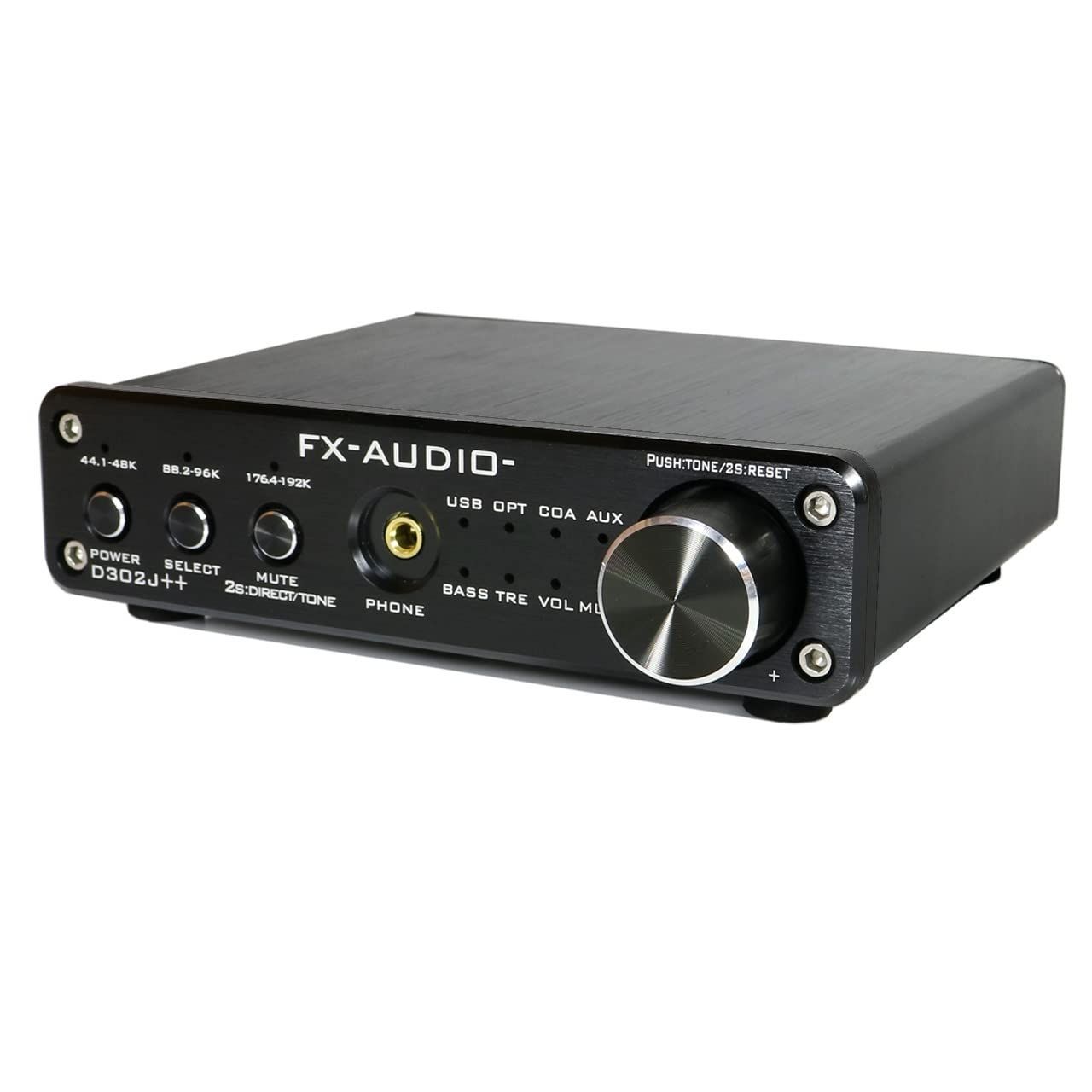 ハイレゾ対応デジタルアナログ4系統入力 フルデジタルアンプ USB 光 D302J ブラック オプティカル 同軸 デジタル FX-AUDIO- 最大24bit 192kHz