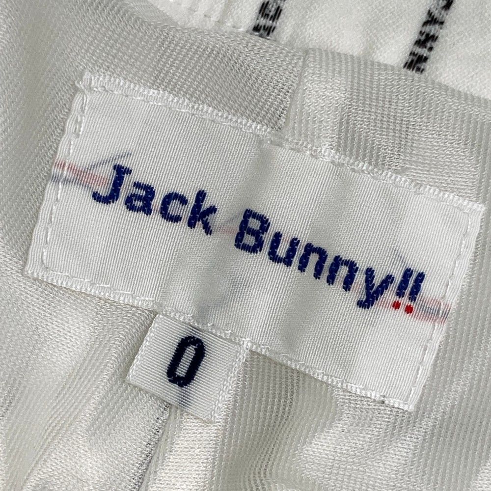 サイズ：0 JACK BUNNY ジャックバニー 2024年モデル インナー付 ストレッチスカート ストライプ ロゴ総柄 ホワイト系 [240101463503] ゴルフウェア レディース ストスト JACK BUNNY ジャックバニー 2024年モデル インナー付 ストレッチ