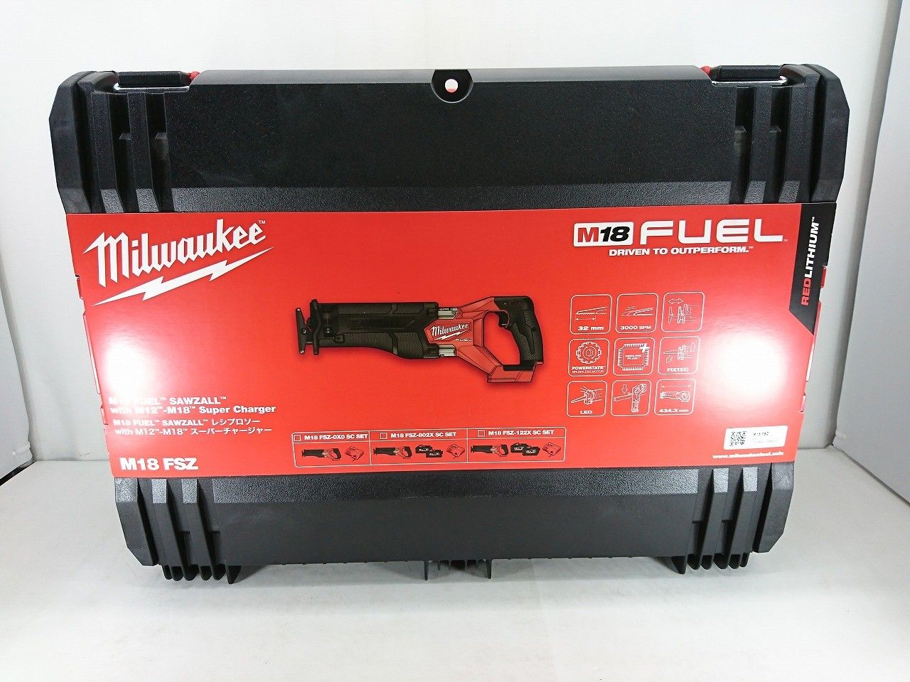 Milwaukee - s25t-0327n【中古】【未使用】ミルウォーキー　M18 FUEL レシプロソー　M18 FSZ-0X0 SC SET JP ケース 充電器付 s25t-0327n【中古】【未使用】ミルウォーキー M18 FUEL