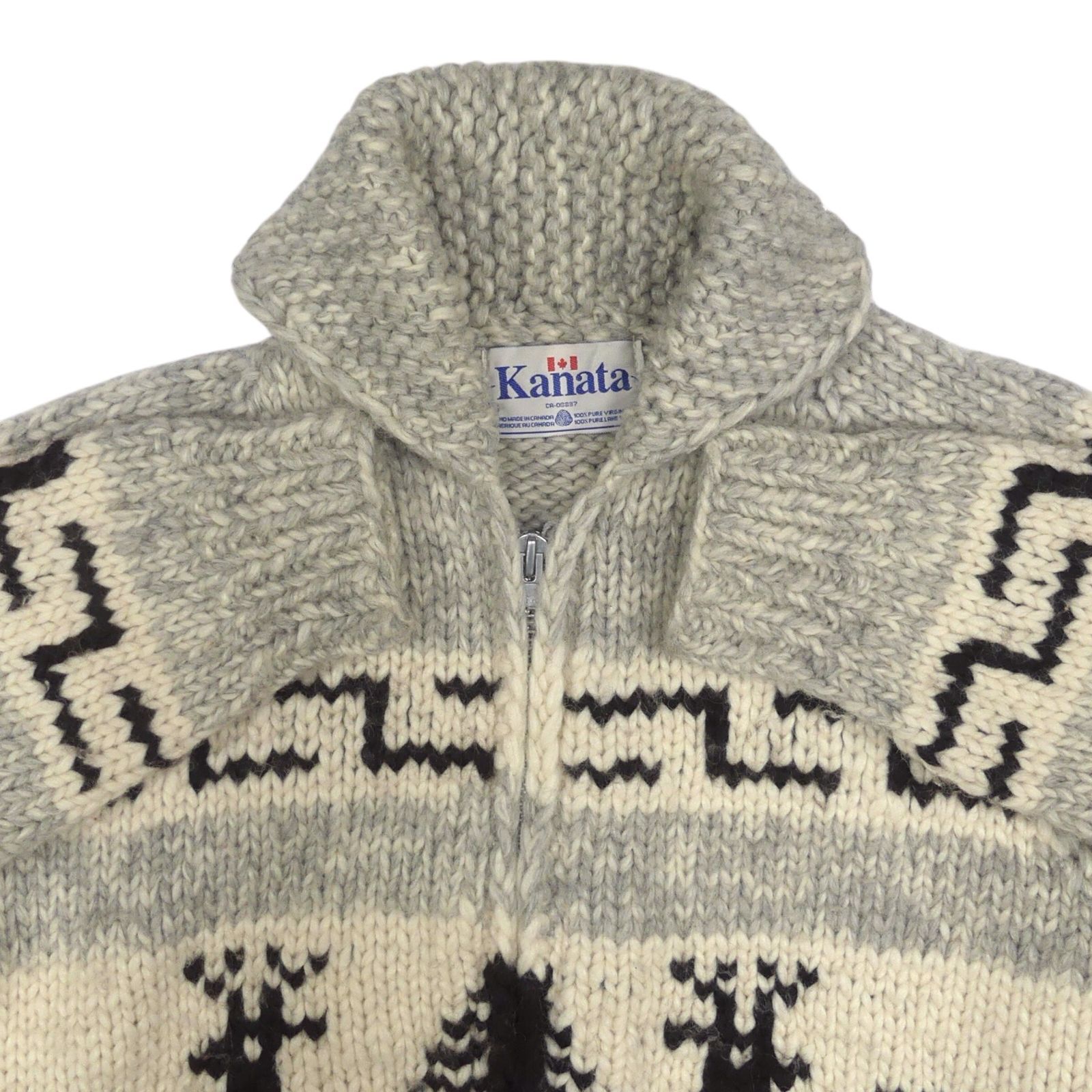 カウチン セーター kanata ニット XL カナダ製 カナタ ハンドニット 