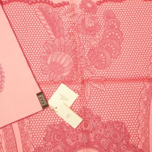未使用 エルメス HERMES スカーフ カレ90 シルク Doigts de Fee