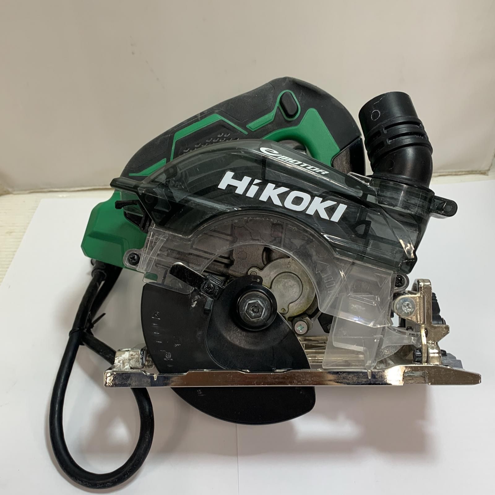 ♭♭HiKOKI ハイコーキ 125mm 深切り電子集塵丸ノコ 2025.6製造 持ち手にヨゴレ キズあり C5YE グリーン