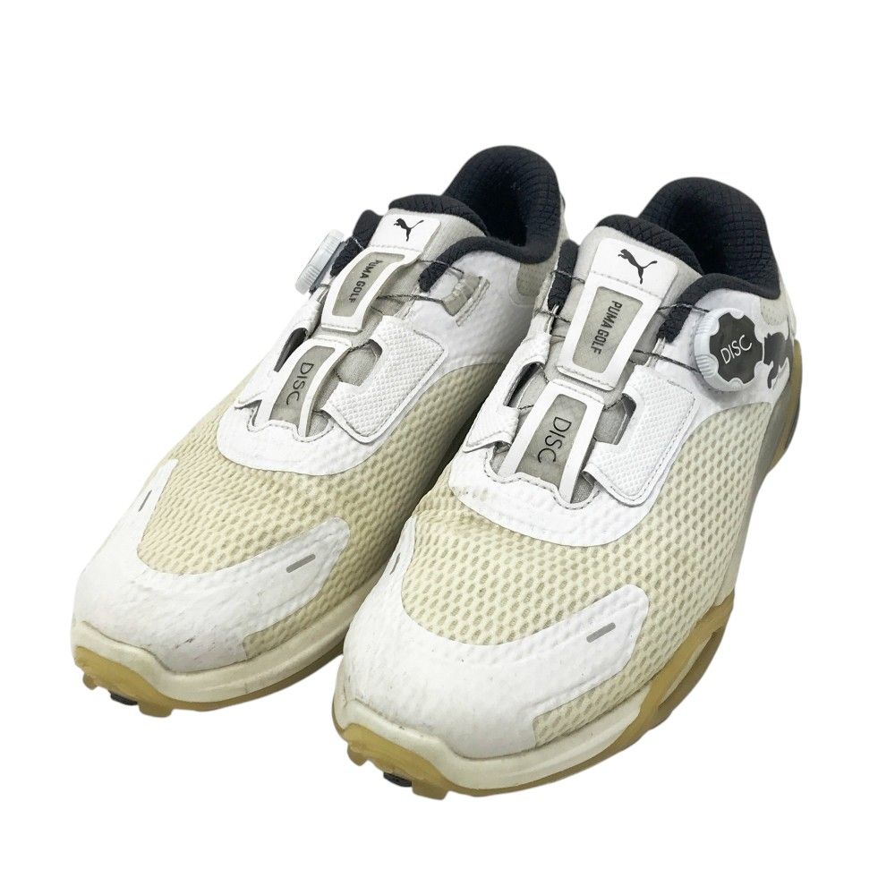 PUMA GOLF プーマゴルフ 2025年モデル シャドウキャットニトロ DISC スパイクレスゴルフシューズ 310219-04 ホワイト系 27.5 240101531002 ゴルフウェア メンズ ストスト