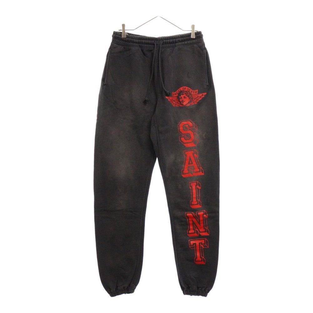 SAINT MICHAEL (セントマイケル) 24SS ANGEL SWEAT PANT エンジェルスウェットパンツ ブラック SM‐YS8‐0000‐041