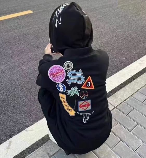 新品未使用 Stussy ベースボールジャケット バッジ&パッチ 刺繍 新品未使用 Stussy ベースボールジャケット バッジ&パッチ 刺繍