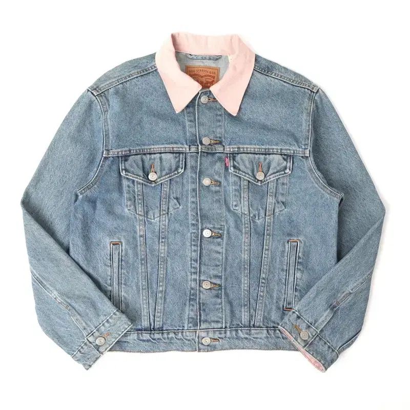 リーバイス ピンク コーデュロイ カラ デニムジャケット