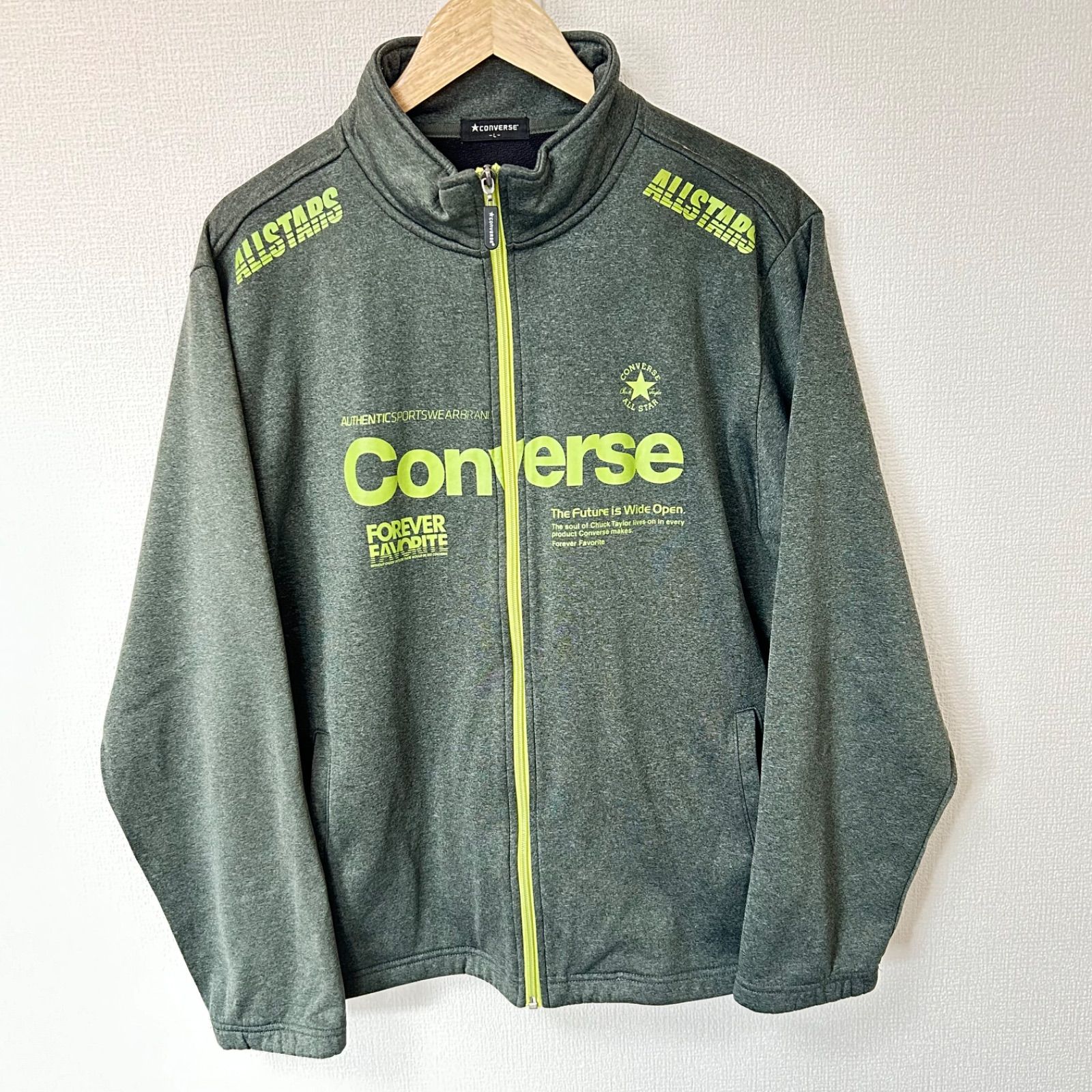 w^)b CONVERSE コンバース スウェット ジップアップ ジャケット w^)b CONVERSE コンバース スウェット ジップアップ ジャケット