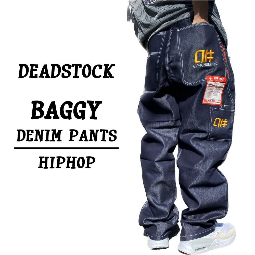 00's Deadstock ALPHA NUMERIC バギー デニム ペインターパンツ